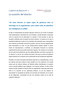 1. La sucesión del director - Fundación Compromiso y Transparencia