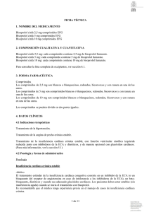 Bisoprolol - Agencia Española de Medicamentos y Productos