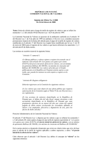 Opinion_02-2008 - Superintendencia del Mercado de Valores