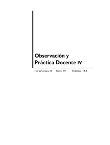 Observación y Práctica Docente IV