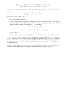 Elementos de Cálculo Numérico (M) / Cálculo Numérico (F) Primer