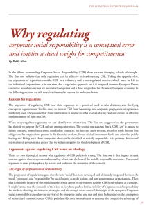 Why regulating