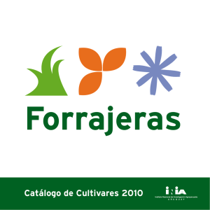 Catálogo de Cultivares 2010 - Catálogo de Información Agropecuaria