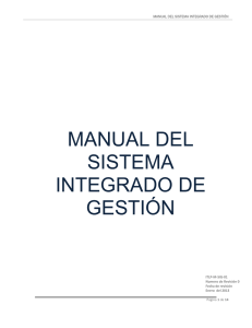 manual del sistema integrado de gestión
