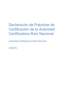 Descargar Declaración de Prácticas de Certificación de la Autoridad
