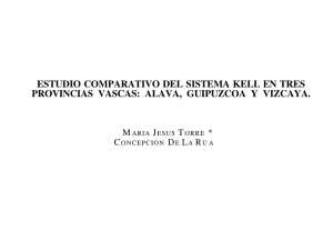 Estudio comparativo del sistema Kell en tres provincias vascas