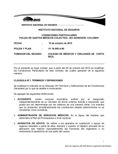 INSTITUTO NACIONAL DE SEGUROS CONDICIONES
