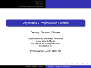 Algoritmos y Programación Paralela