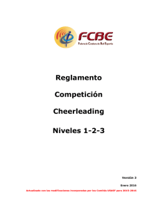 Reglamento Competición Cheerleading Niveles 1-2-3