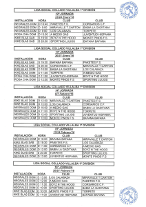 | LIGA SOCIAL COLLADO VILLALBA 1El DIVISIÓN