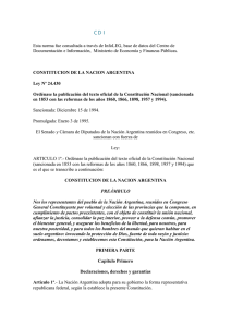 constitucion nacional - Ministerio de Hacienda y Finanzas Públicas