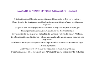 UNIDAD 3: HENRY MATISSE (diciembre - enero)