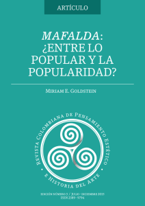 Mafalda: ¿entre lo popular y la popularidad?