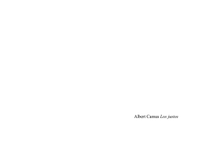 Albert Camus Los justos - El universo en mi cabeza.