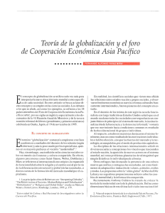 Teoría de la globalización y el foro de Cooperación Económica Asia