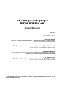 Las Empresas participadas por capital extranjero en Castilla y León