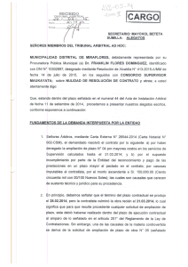 secretario: mayckol beteta sumilla: alegatos señores miembros del