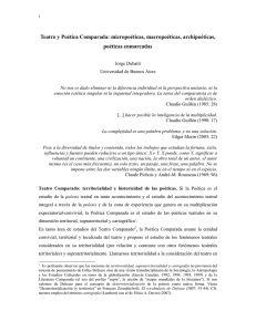 Teatro y Poética Comparada - Universidad Nacional de Río Negro