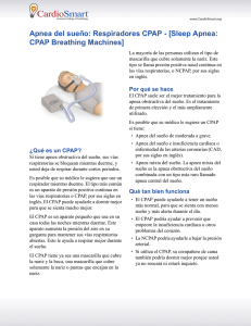 Apnea del sueño: Respiradores CPAP - [Sleep