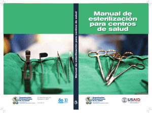 Manual de esterilización para centros de salud