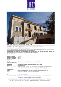 Ref.: 7341 - Capdella - Stately Villa also to rent