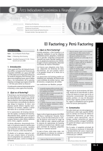 El Factoring y Perú Factoring