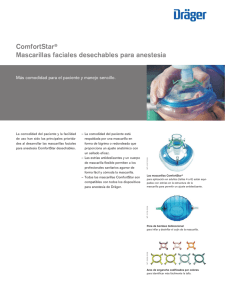 ComfortStar® Mascarillas faciales desechables para anestesia