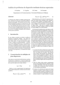 Analisis de problemas de dispersion mediante tecnicas espectrales