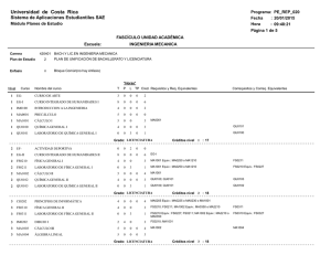 Ingeniería Mecánica - Universidad de Costa Rica