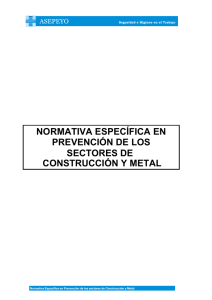 normativa específica de los sectores construcción y metal