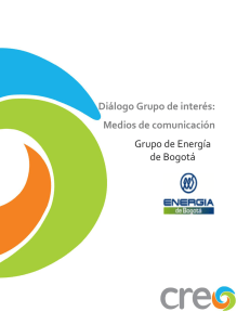 Diálogo Grupo de interés - Empresa de Energía de Bogotá