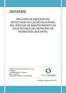Informe deficiencias pedreguer - TECVASA