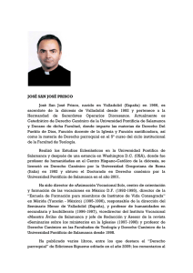 Prof. José San José Prisco - Facultad de Derecho Canónico