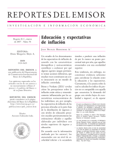 Educación y expectativas de inflación