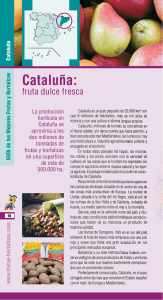 Cataluña: - Frutas : Hortalizas