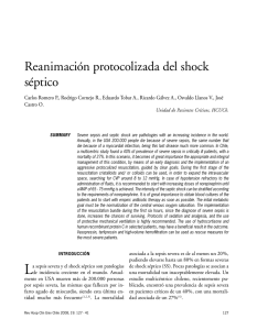 Reanimación protocolizada del shock séptico