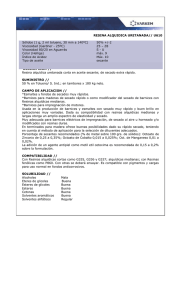RESINA ALQUIDICA URETANADA// U610 DESCRIPCION // Resina