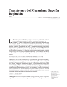 Trastornos del mecanismo succión deglución
