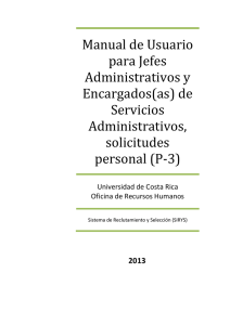 Manual de Usuario para Jefes Administrativos y Encargados(as) de