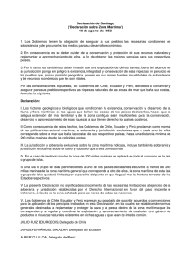 Declaración de Santiago (`Declaración sobre Zona Marítima`) 18 de