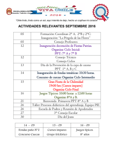 ACTIVIDADES RELEVANTES SEPTIEMBRE 2016 05 Formación