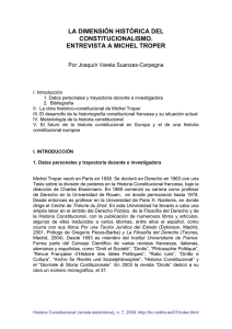 LA DIMENSIÓN HISTÓRICA DEL CONSTITUCIONALISMO