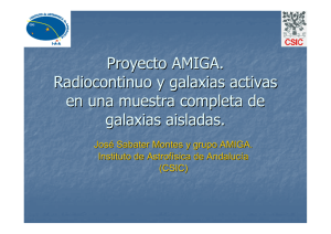 Proyecto AMIGA. Radiocontinuo y galaxias activas en una muestra