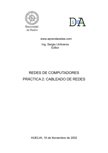 REDES DE COMPUTADORES PRÁCTICA 2: CABLEADO DE REDES