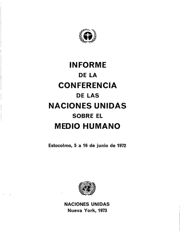 Informe Conferencia Naciones Unidas Medio Humano