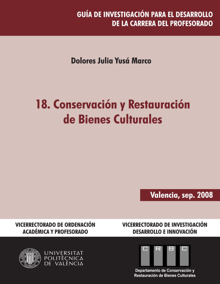 18. Conservación y Restauración de Bienes