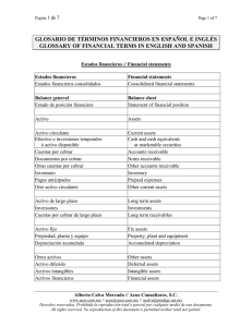 glosario de términos financieros en español e