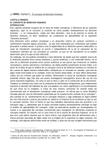 [2] NINO, Carlos S., El concepto de Derechos Humanos CAPÍTULO