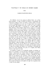 Watteau y su siglo en Rubén Darío