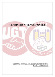 tendinitis y tenosinovitis - FETE-UGT Enseñanza